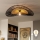 Brilagi - LED-pinta-asennettava kattokruunu CERIA BOHO 1xE27/40W/230V Ø 80 cm musta/ruskea/tammi