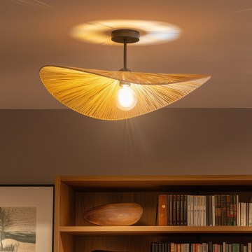 Brilagi - LED-pinta-asennettava kattokruunu CERIA BOHO 1xE27/60W/230V halkaisija 60 cm musta/beige