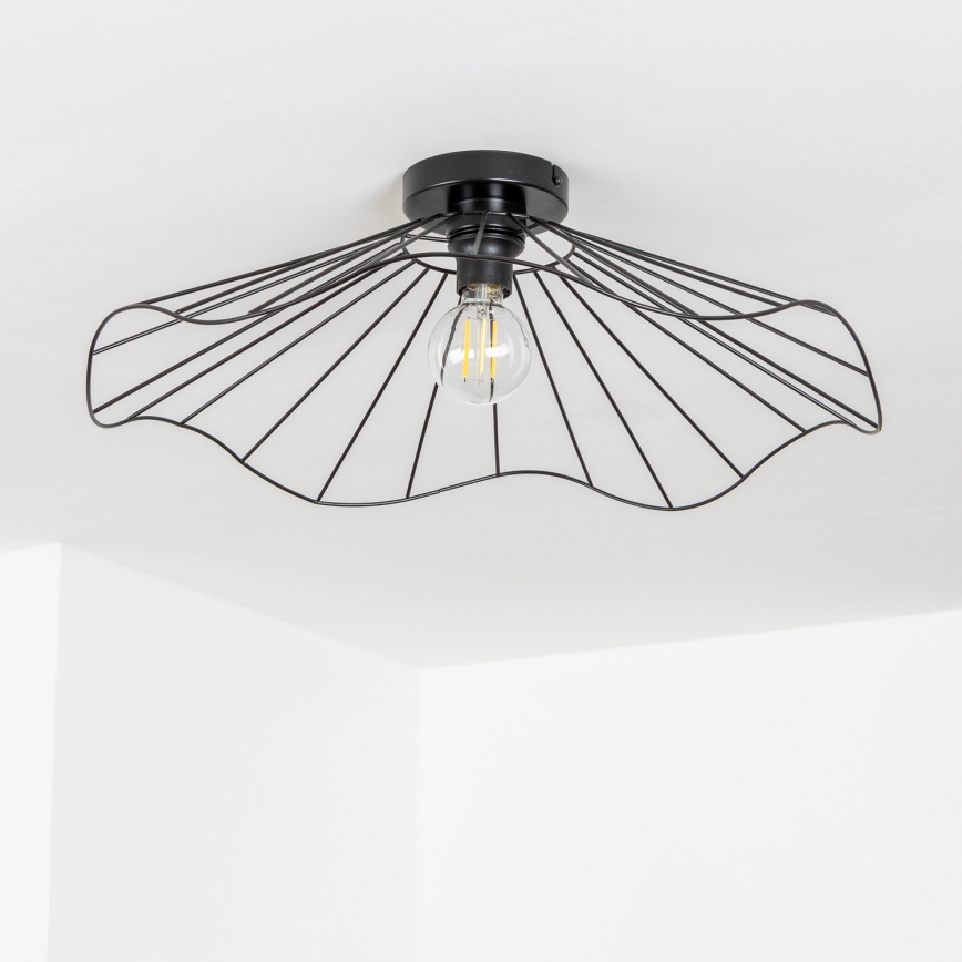 Brilagi - LED pinta-asennettava kattokruunu CERIA WIRE 1xE27/40W/230V halkaisija 60 cm musta