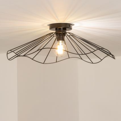 Brilagi - LED pinta-asennettava kattokruunu CERIA WIRE 1xE27/40W/230V halkaisija 60 cm musta