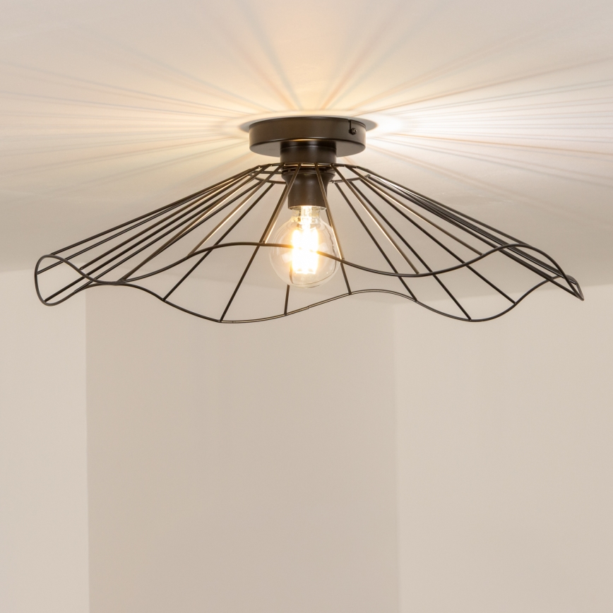 Brilagi - LED pinta-asennettava kattokruunu CERIA WIRE 1xE27/40W/230V halkaisija 60 cm musta