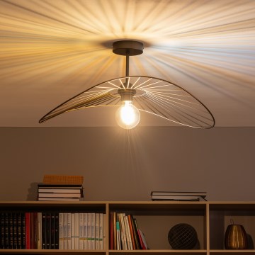 Brilagi - LED pinta-asennettava kattokruunu CERIA WIRE 1xE27/60W/230V 40x56 cm musta/pronssi