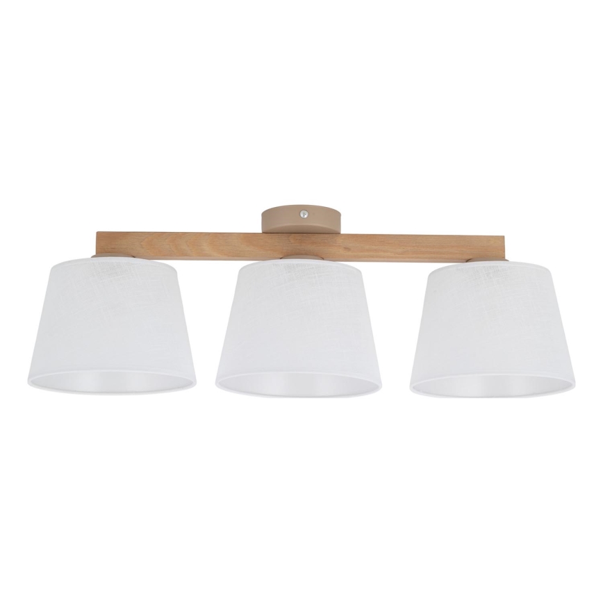 BRILAGI - LED-pinta-asennettava kattokruunu LATTE SABIA 3xE27/15W/230V mänty/valkoinen