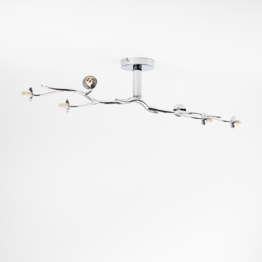 Brilagi - LED pinta-asennettava kattokruunu MISTEL 6xG9/3W/230V musta kromi/savunvärinen