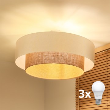 Brilagi - LED pinta-asennettava kattovalaisin BOHO-tyyli 3xE27/45W/230V halkaisija 80 cm