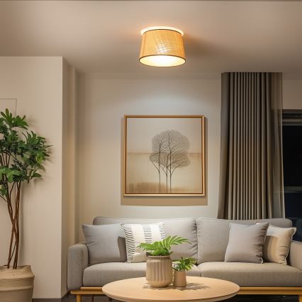 Brilagi - LED-pinta-asennettava kattovalaisin CERIA, 1xE27/40W/230V, halkaisija 35 cm, beige