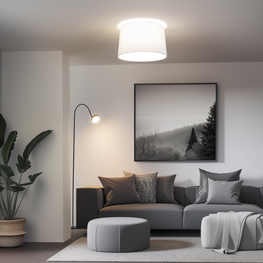 Brilagi - LED-pinta-asennettava kattovalaisin CERIA 1xE27/40W/230V, halkaisija 45 cm, valkoinen