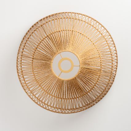 Brilagi - LED-pinta-asennettava kattovalaisin CERIA BOHO 1xE27/40W/230V halkaisija 50 cm ruskea/tammi