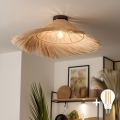 BRILAGI - LED-pinta-asennettava kattovalaisin CERIA BOHO 1xE27/40W/230V, halkaisija 70 cm, rottinki