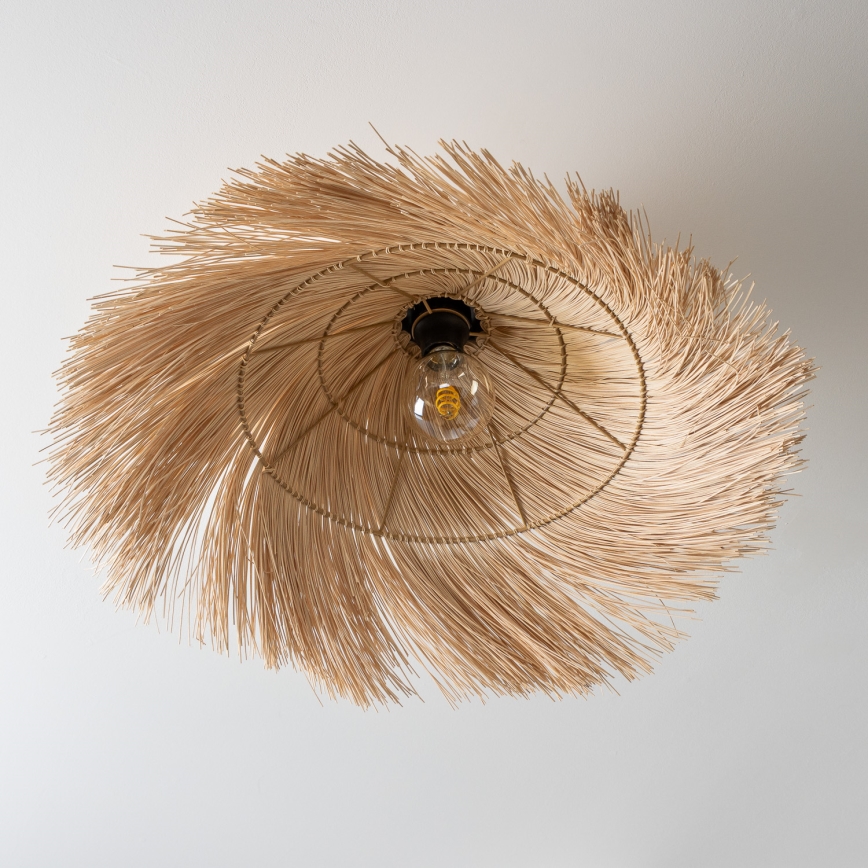 Brilagi - LED-pinta-asennettava kattovalaisin CERIA BOHO 1xE27/40W/230V, halkaisija 70 cm, rottinki