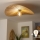 Brilagi - LED-pinta-asennettava kattovalaisin CERIA BOHO 1xE27/40W/230V halkaisija 80 cm raffia/tammi