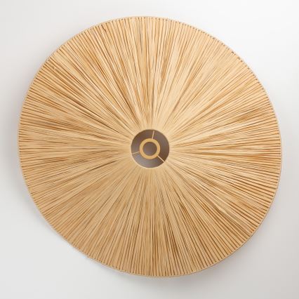 Brilagi - LED-pinta-asennettava kattovalaisin CERIA BOHO 1xE27/40W/230V, halkaisija 80 cm, rafia