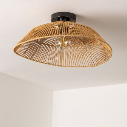 Brilagi - LED-pinta-asennettava kattovalaisin CERIA BOHO 1xE27/40W/230V Ø 50 cm ruskea