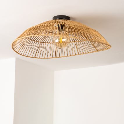Brilagi - LED-pinta-asennettava kattovalaisin CERIA BOHO 1xE27/40W/230V Ø 70 cm ruskea