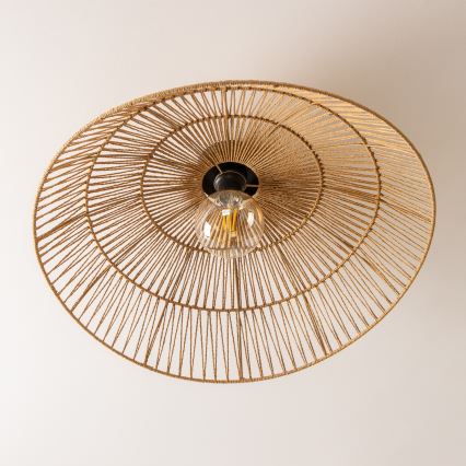 Brilagi - LED-pinta-asennettava kattovalaisin CERIA BOHO 1xE27/40W/230V Ø 70 cm ruskea