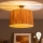 Brilagi - LED-pinta-asennettava kattovalaisin CERIA BOHO 1xE27/60W/230V Ø 50 cm musta/raffia