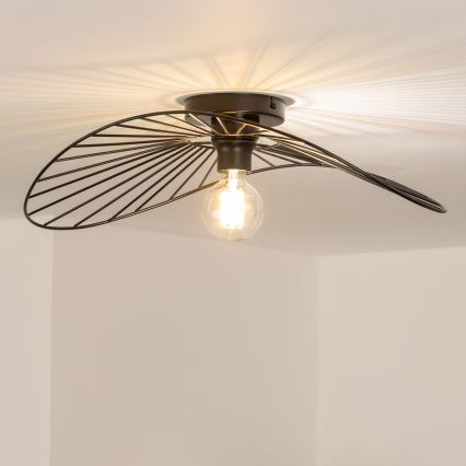 Brilagi - LED-pinta-asennettava kattovalaisin CERIA WIRE 1xE27/40W/230V 40x56 cm musta