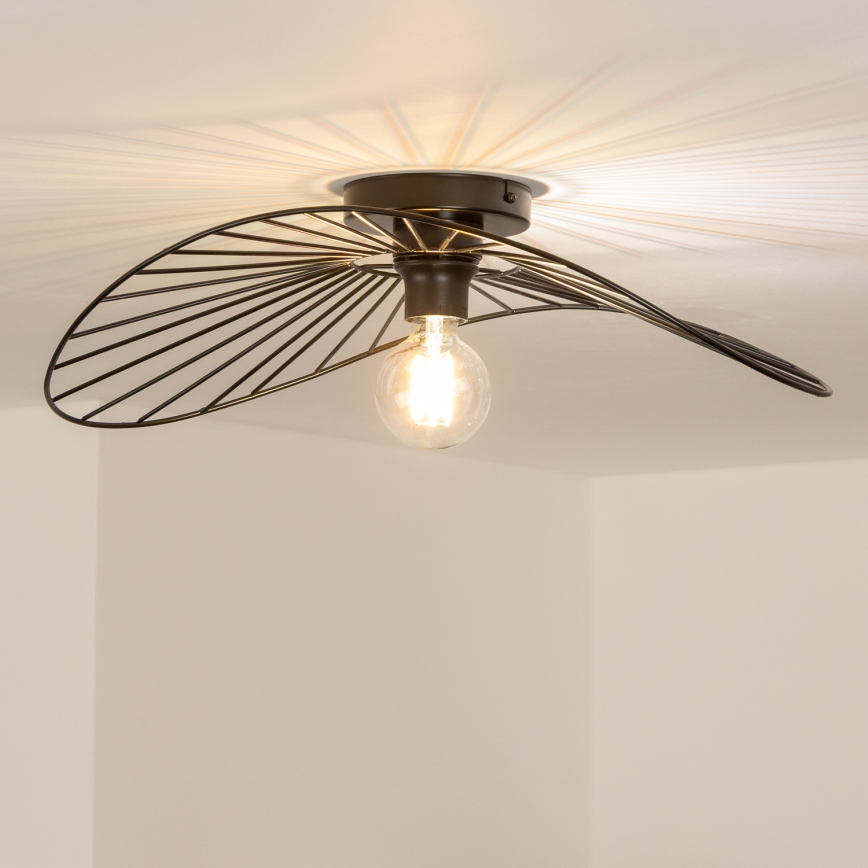 Brilagi - LED-pinta-asennettava kattovalaisin CERIA WIRE 1xE27/40W/230V 40x56 cm musta