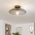 Brilagi - LED-pinta-asennettava kattovalaisin CERIA WIRE 1xE27/40W/230V, halkaisija 38 cm, musta