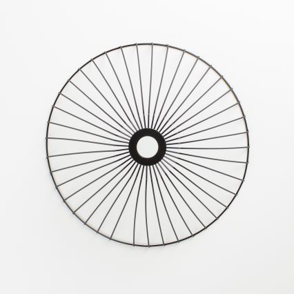 Brilagi - LED-pinta-asennettava kattovalaisin CERIA WIRE 1xE27/40W/230V halkaisija 45 cm musta/tammi