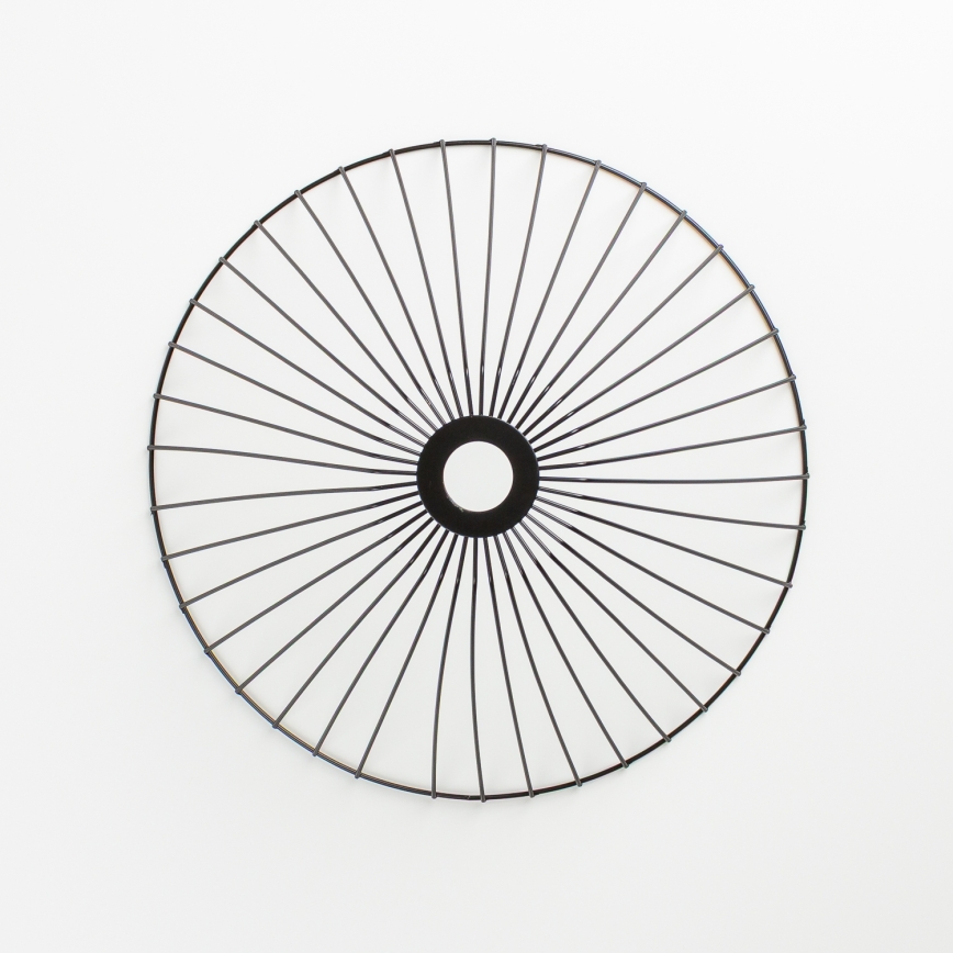 Brilagi - LED-pinta-asennettava kattovalaisin CERIA WIRE 1xE27/40W/230V halkaisija 45 cm musta/tammi