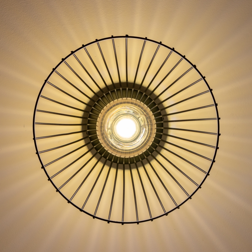 Brilagi - LED-pinta-asennettava kattovalaisin CERIA WIRE 1xE27/40W/230V Ø 21 cm musta