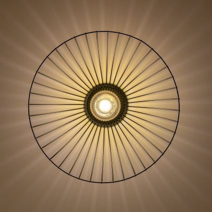 Brilagi - LED-pinta-asennettava kattovalaisin CERIA WIRE 1xE27/40W/230V Ø 45 cm musta