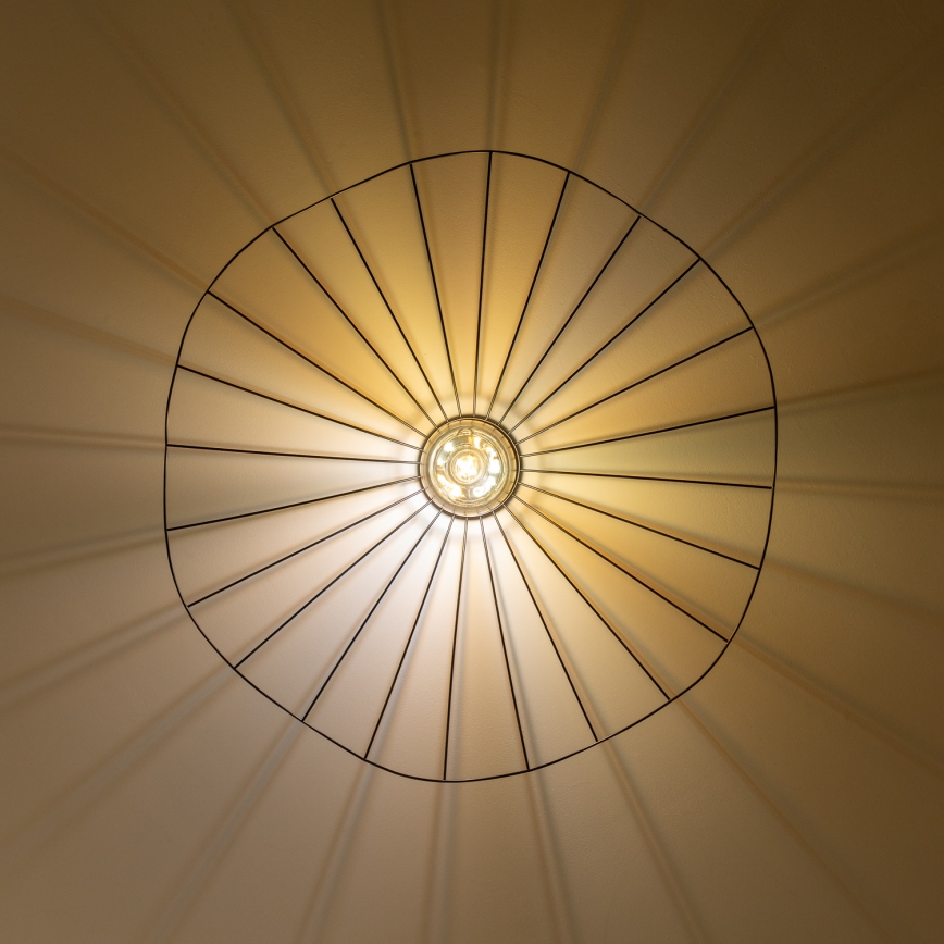 Brilagi - LED-pinta-asennettava kattovalaisin CERIA WIRE 1xE27/40W/230V Ø 80 cm musta