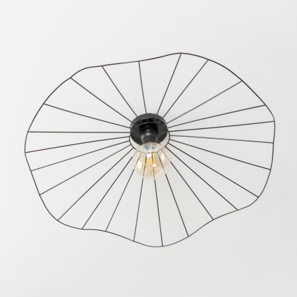 Brilagi - LED-pinta-asennettava kattovalaisin CERIA WIRE 1xE27/40W/230V Ø 80 cm musta