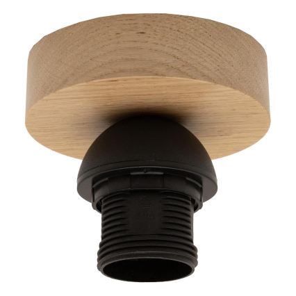 Brilagi - LED-pinta-asennettava kattovalaisin CERIA WIRE 1xE27/40W/230V Ø 80 cm musta/tammi