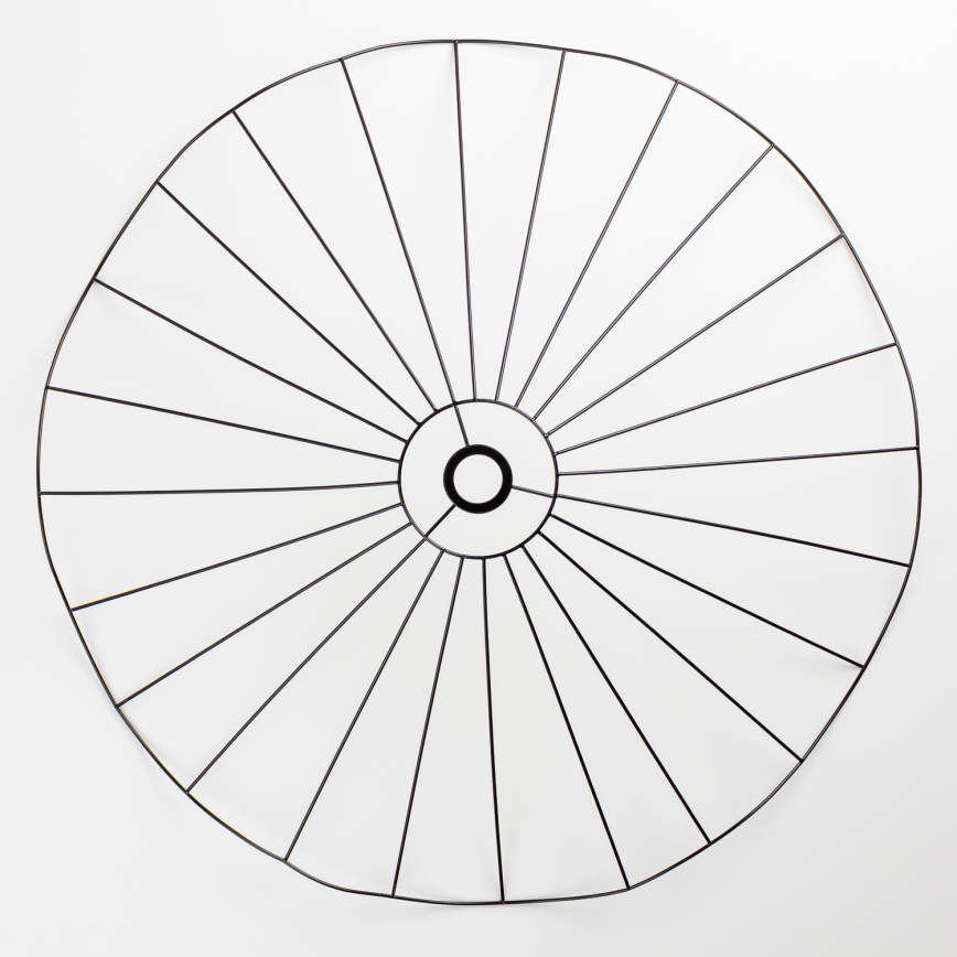 Brilagi - LED-pinta-asennettava kattovalaisin CERIA WIRE 1xE27/40W/230V Ø 80 cm musta/tammi