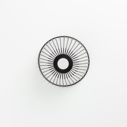 Brilagi - LED-pinta-asennettava kattovalaisin CERIA WIRE 1xE27/40W/230V Ø 80 cm musta/tammi