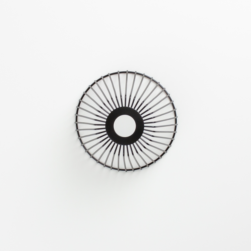 Brilagi - LED-pinta-asennettava kattovalaisin CERIA WIRE 1xE27/40W/230V Ø 80 cm musta/tammi