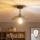Brilagi - LED-pinta-asennettava kattovalaisin CERIA WIRE 1xE27/60W/230V, halkaisija 26 cm, musta