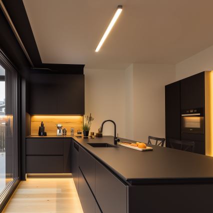 Brilagi - FULLDAY LED pinnalle asennettava kattovalaisin 30/40/50W/230V 2700/4000/6000K 150 cm UGR19 musta