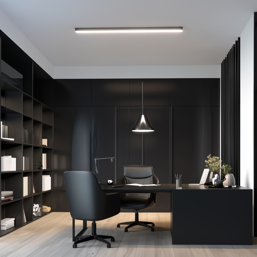 Brilagi - FULLDAY LED pinnalle asennettava kattovalaisin 30/40/50W/230V 2700/4000/6000K 150 cm UGR19 musta