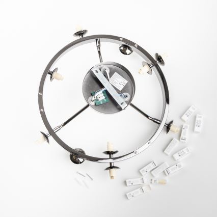 Brilagi - LED pinta-asennettava kattovalaisin MILLA 10xG9/3W/230V musta kromi/savulasi