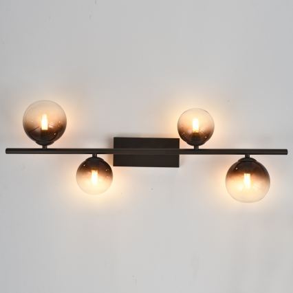 Brilagi - LED-pinta-asennettava kattovalaisin MILLA 4xG9/3W/230V ruskea/savunruskea
