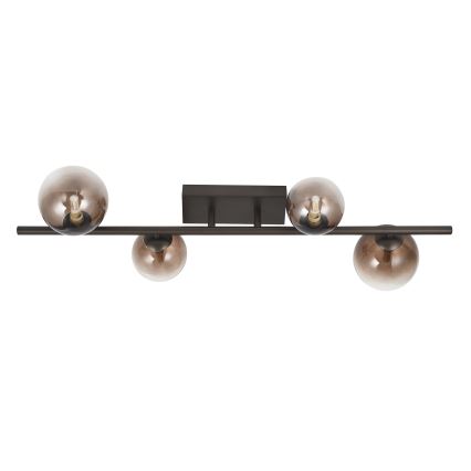 Brilagi - LED-pinta-asennettava kattovalaisin MILLA 4xG9/3W/230V ruskea/savunruskea