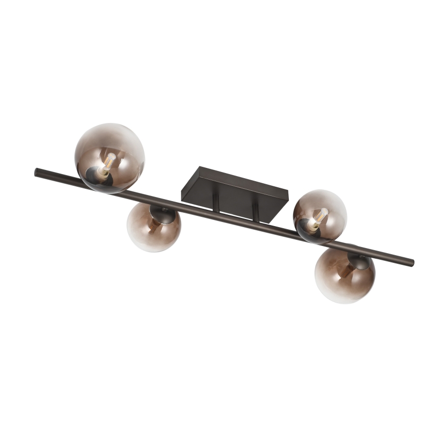 Brilagi - LED-pinta-asennettava kattovalaisin MILLA 4xG9/3W/230V ruskea/savunruskea