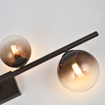 Brilagi - LED-pinta-asennettava kattovalaisin MILLA 4xG9/3W/230V ruskea/savunruskea