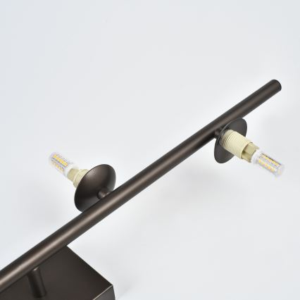 Brilagi - LED-pinta-asennettava kattovalaisin MILLA 4xG9/3W/230V ruskea/savunruskea