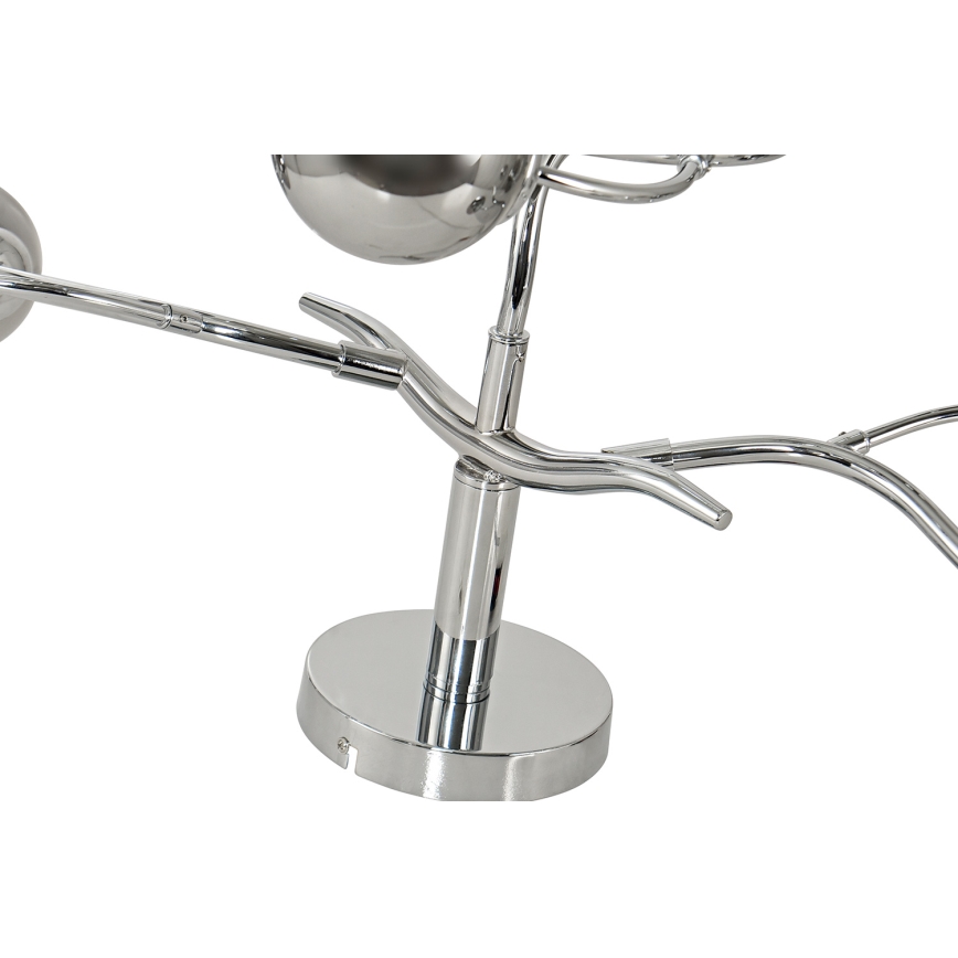 Brilagi - LED-pinta-asennettava kattovalaisin MISTEL 9xG9/3W/230V musta kromi/savunvärinen