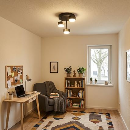 Brilagi - LED pinta-asennettava kattovalaisin MONO 3xGX53/30W/230V musta