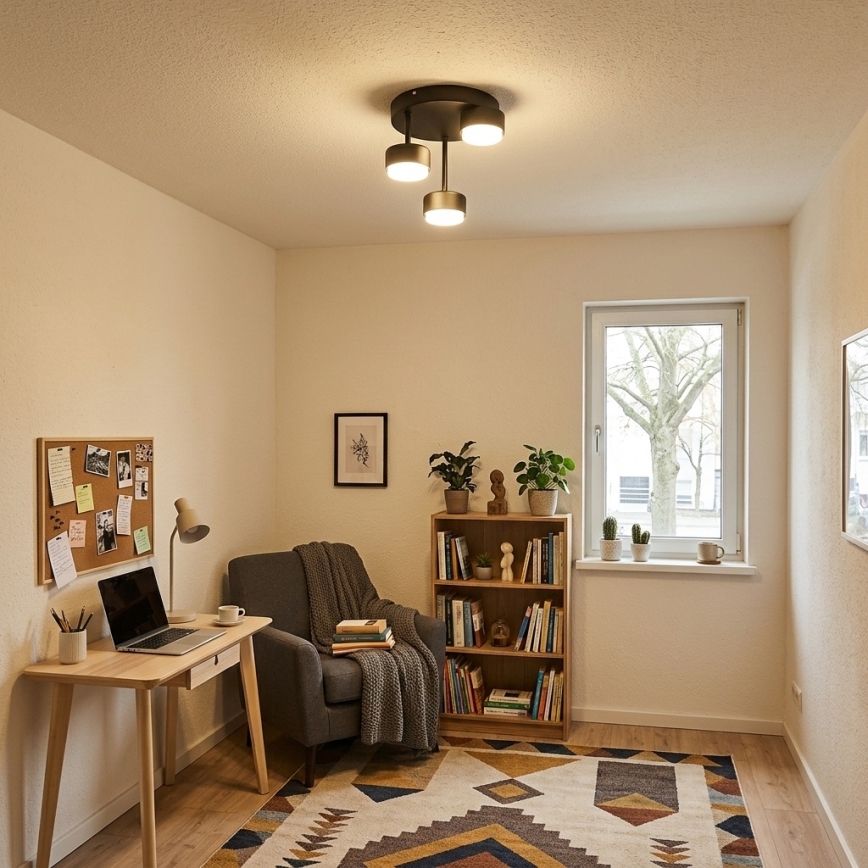 Brilagi - LED pinta-asennettava kattovalaisin MONO 3xGX53/30W/230V musta