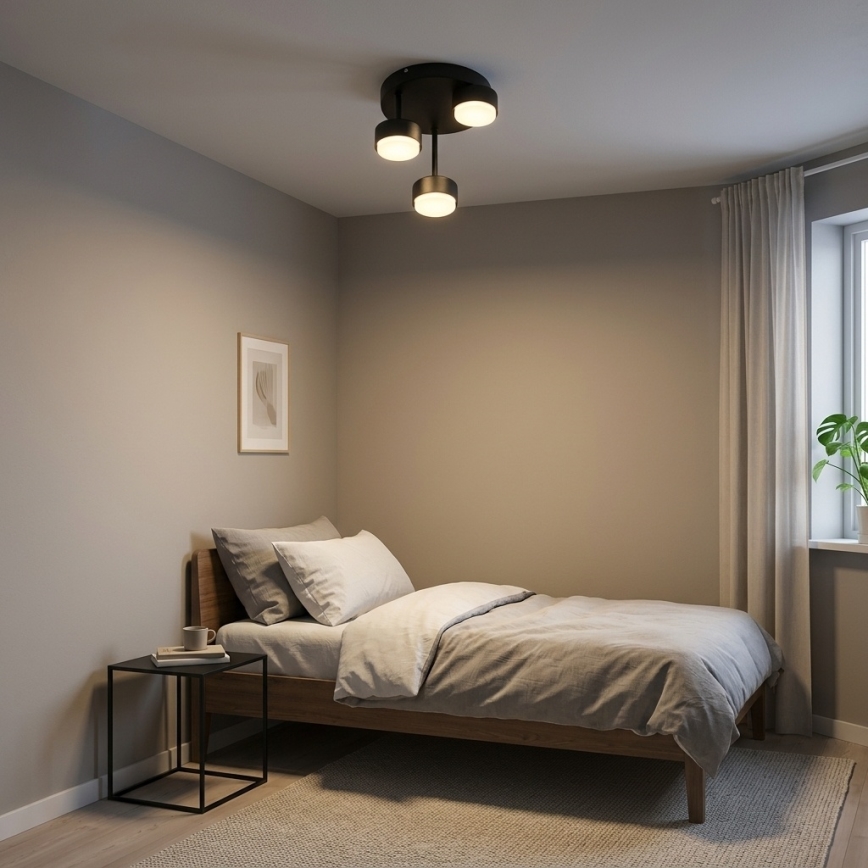 Brilagi - LED pinta-asennettava kattovalaisin MONO 3xGX53/30W/230V musta