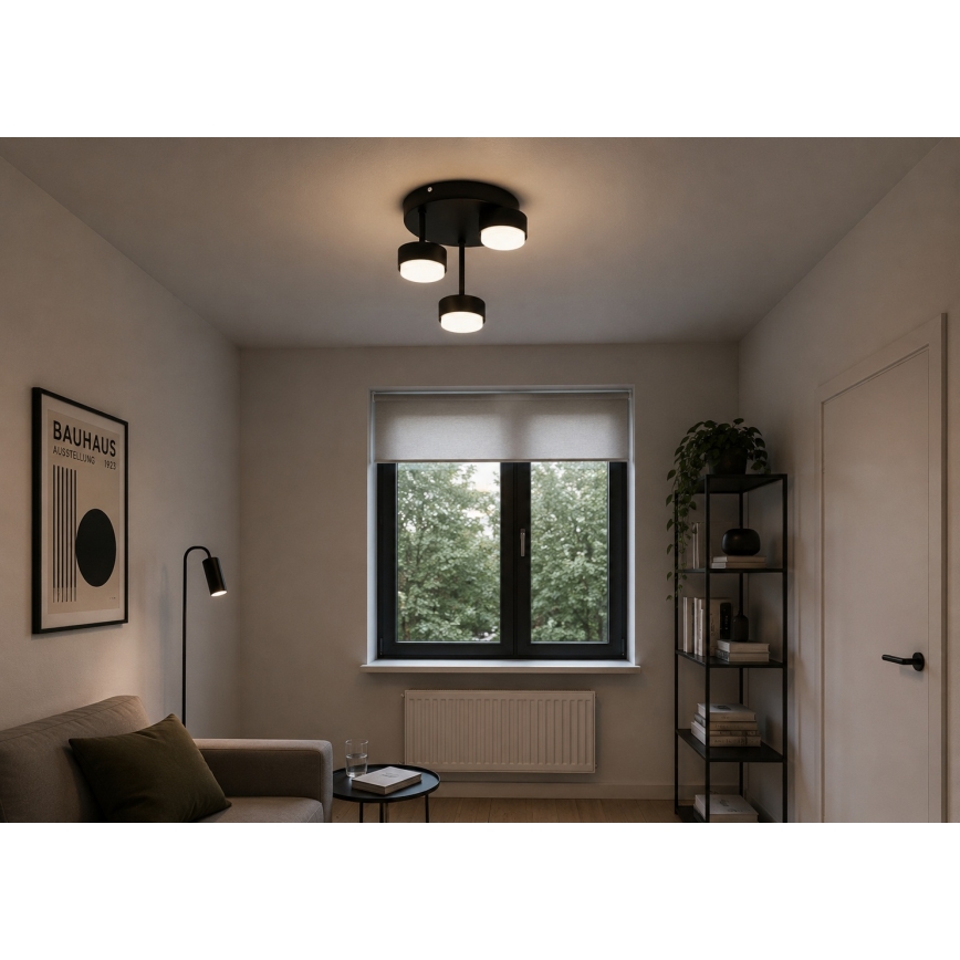 Brilagi - LED pinta-asennettava kattovalaisin MONO 3xGX53/30W/230V musta