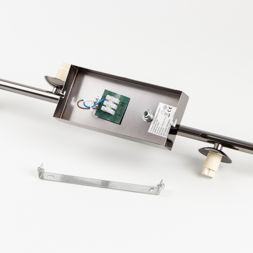 Brilagi - LED pinta-asennettu kattokruunu MILLA 4xG9/3W/230V musta kromi/savunvärinen