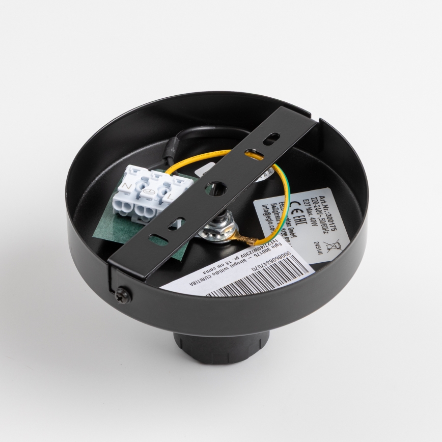 Brilagi - LED-pinta-asennettu kattovalaisin CERIA WIRE 1xE27/40W/230V halkaisija 26 cm musta