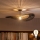 Brilagi - LED-pintakattovalaisin CERIA BOHO 1xE27/60W/230V Ø 80 cm musta/ruskea/musta